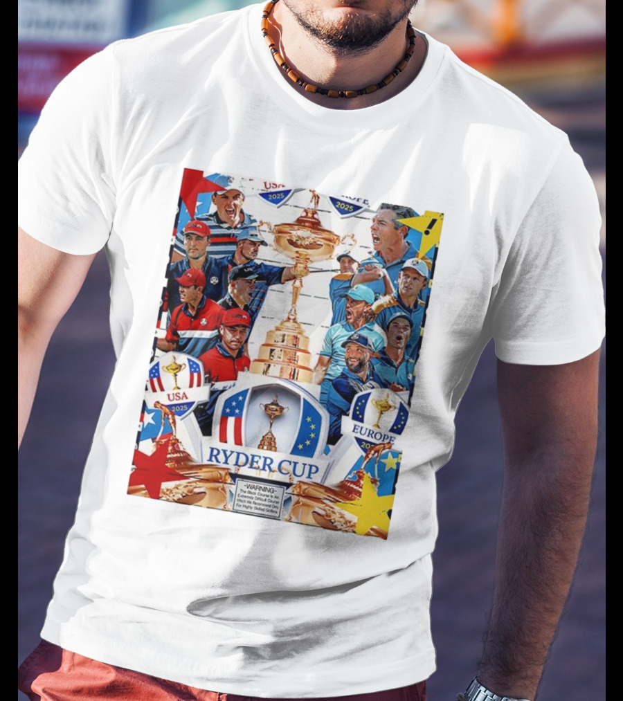 Ryder Cup 2025 USA Vs Europe Golf Tournament Team Challenge T-Shirt