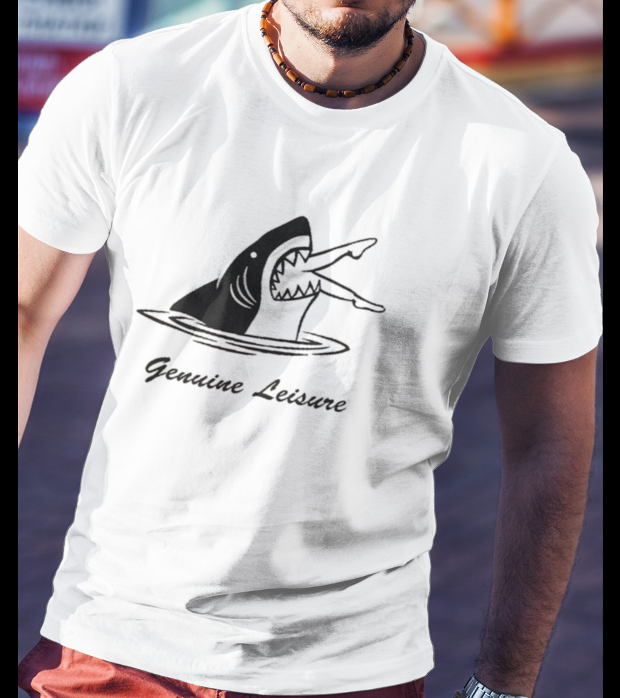 Shark Attack Genuine Leisure Vintage Aesthetic T-Shirt