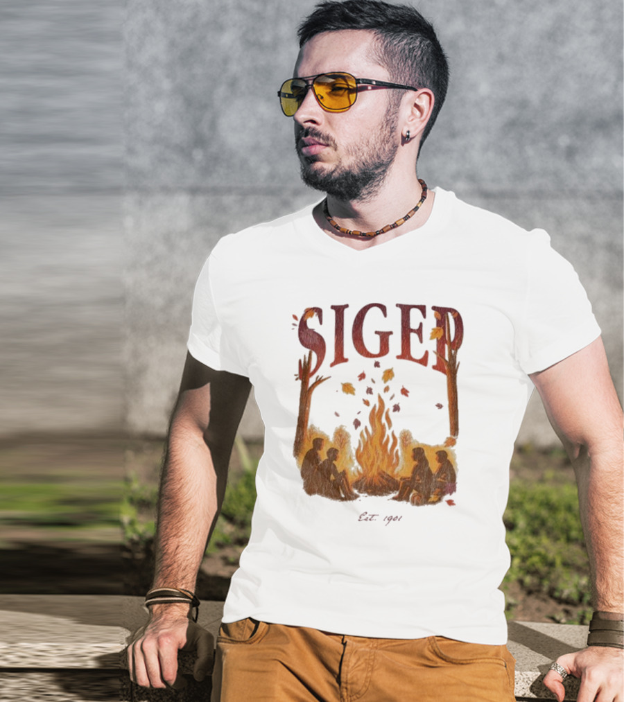 "SigEp Campfire Gathering Fall Est 1901" T-Shirt