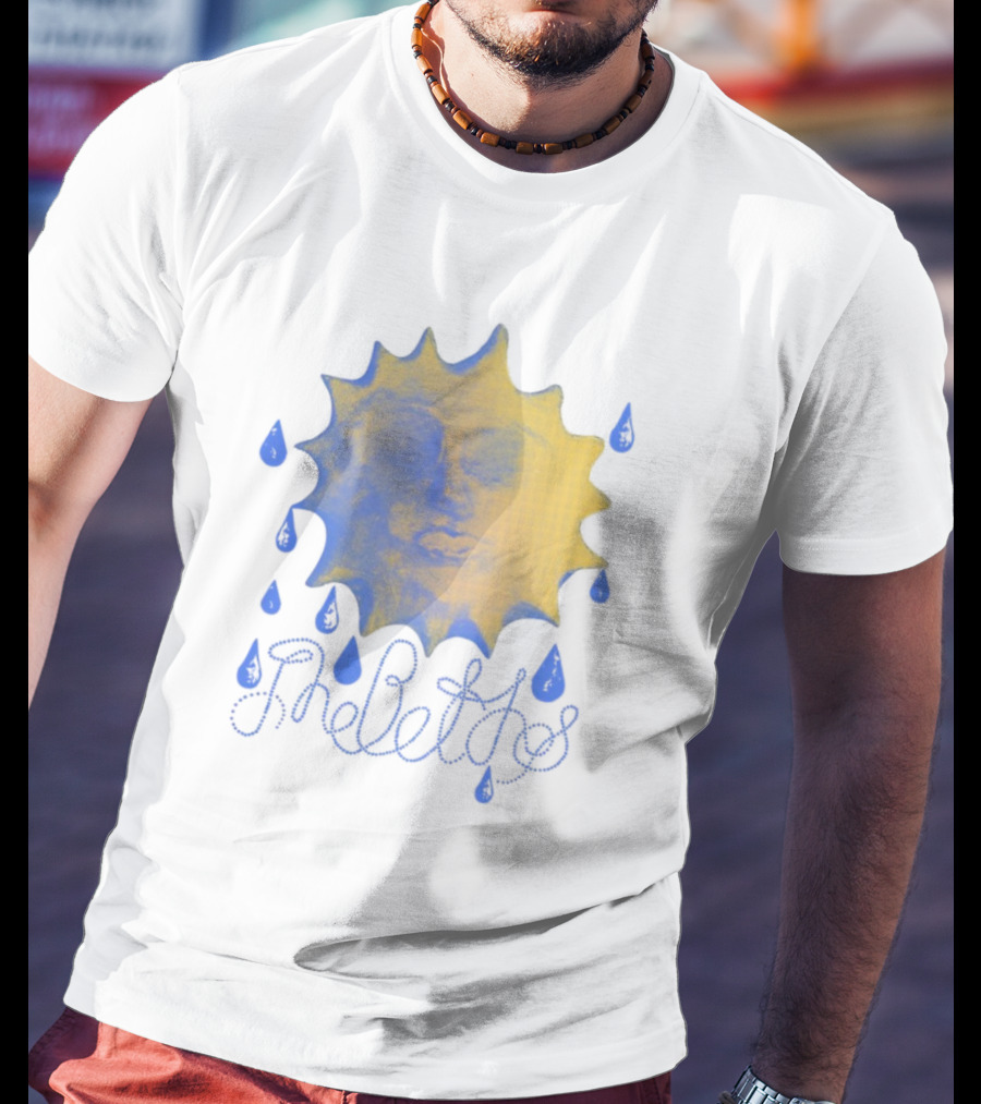 The Beths Sad Sunshine Blue Tears Yellow Face T-Shirt