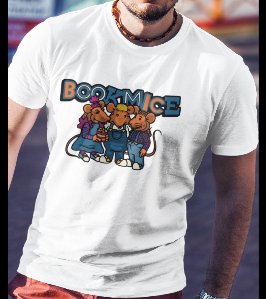 Bookmice TVO Kids Show Characters Retro Cartoon Mice Trio T-Shirt