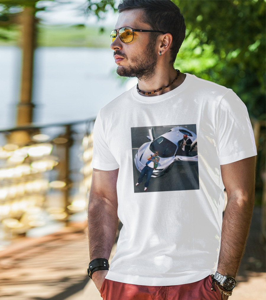 Until Night Comes Album Silver Sports Car Duo T-Shirt