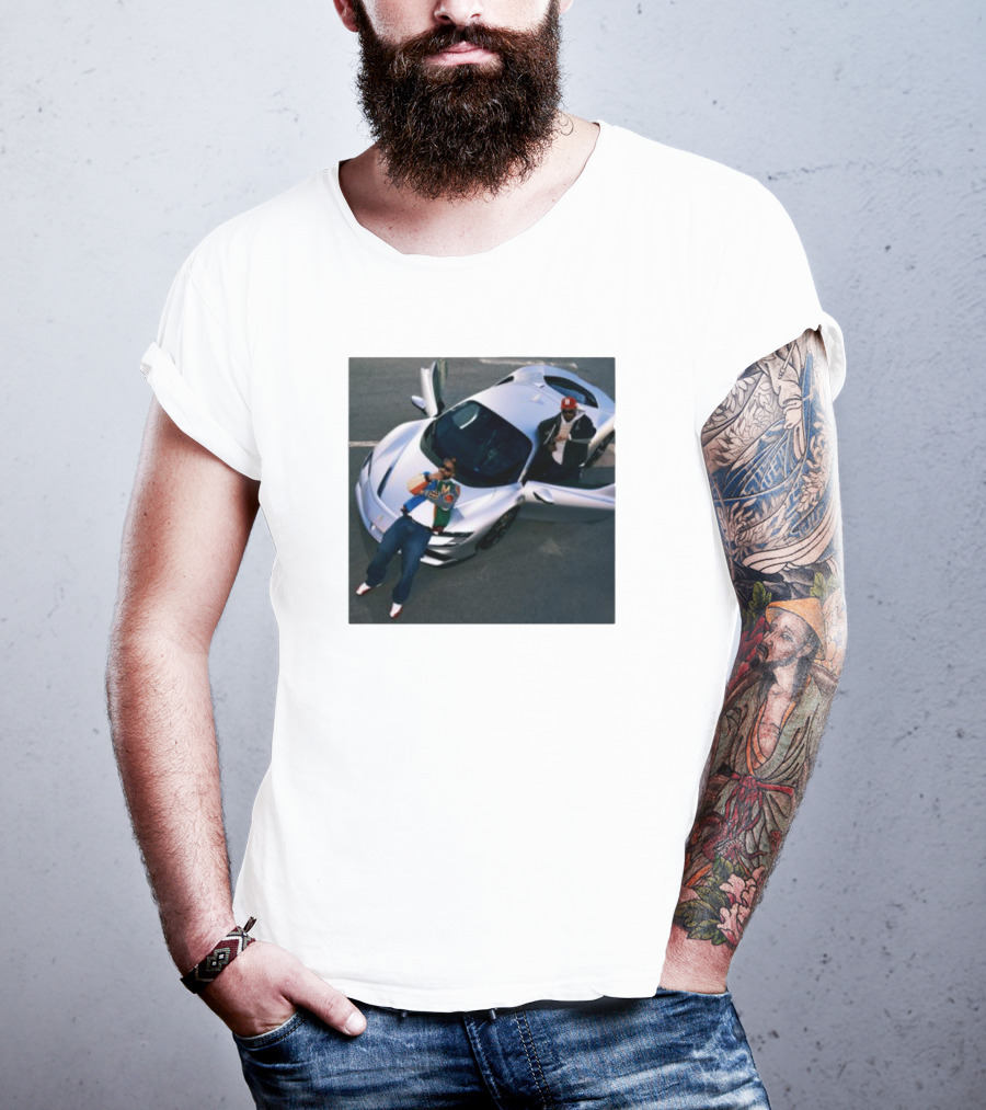 Until Night Comes Album Silver Sports Car Duo T-Shirt