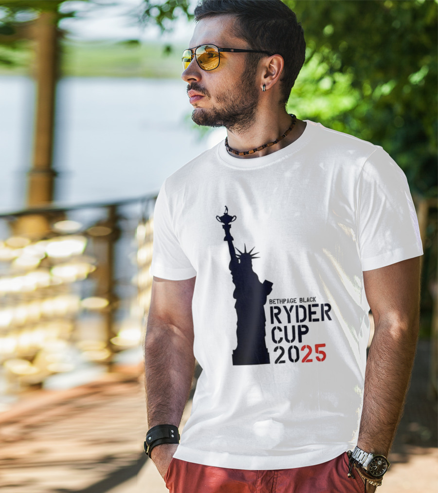 USA Ryder Cup 2025 Liberty Bethpage Black T-Shirt