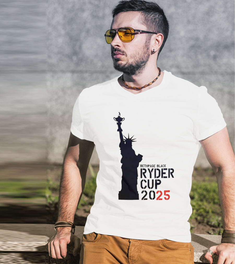 USA Ryder Cup 2025 Liberty Bethpage Black T-Shirt