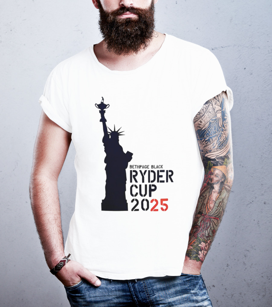 USA Ryder Cup 2025 Liberty Bethpage Black T-Shirt