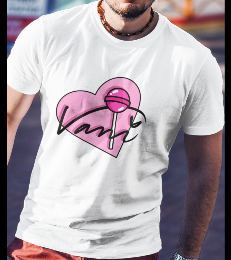 Vanilbean Heart Lollipop Signature T-Shirt