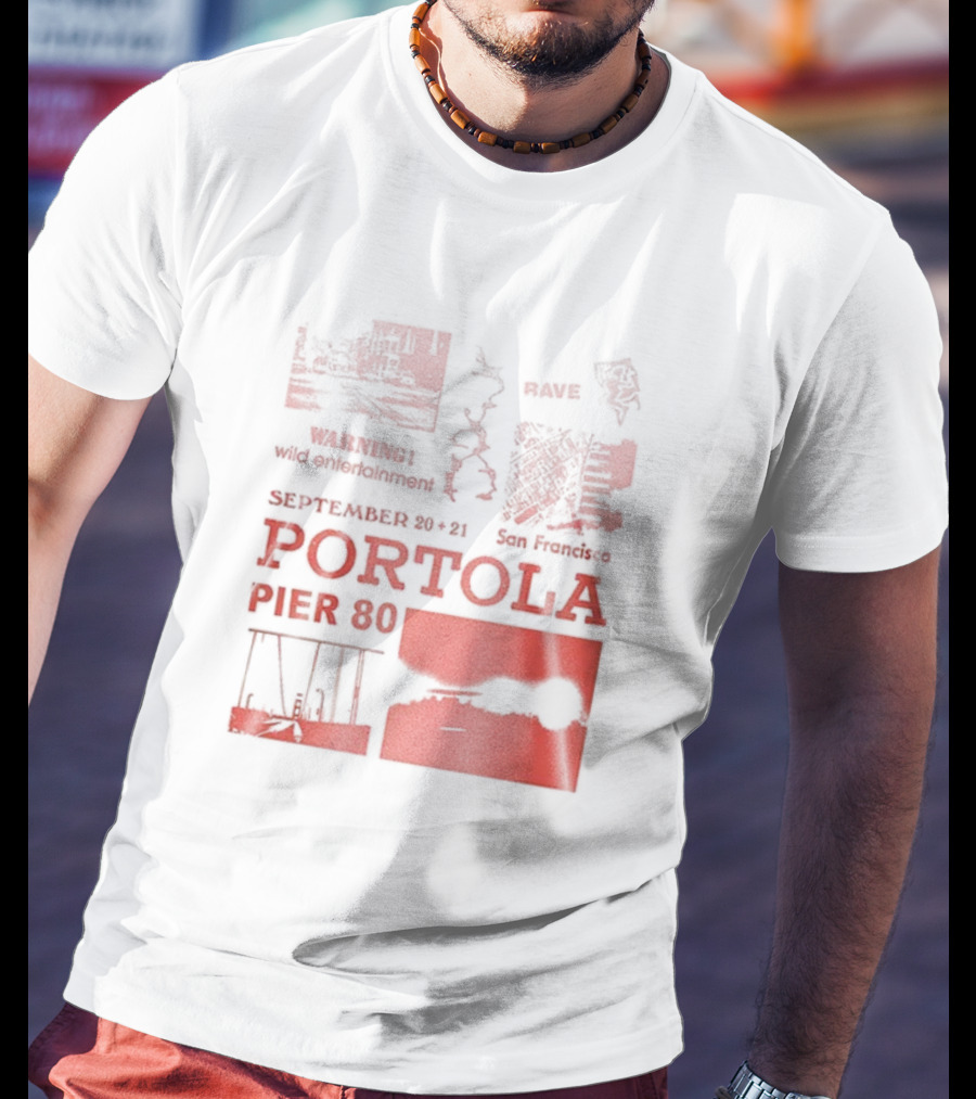Warning Wild Entertainment Portola September 29-30 2025 San Francisco Pier 80 Lineup T-Shirt