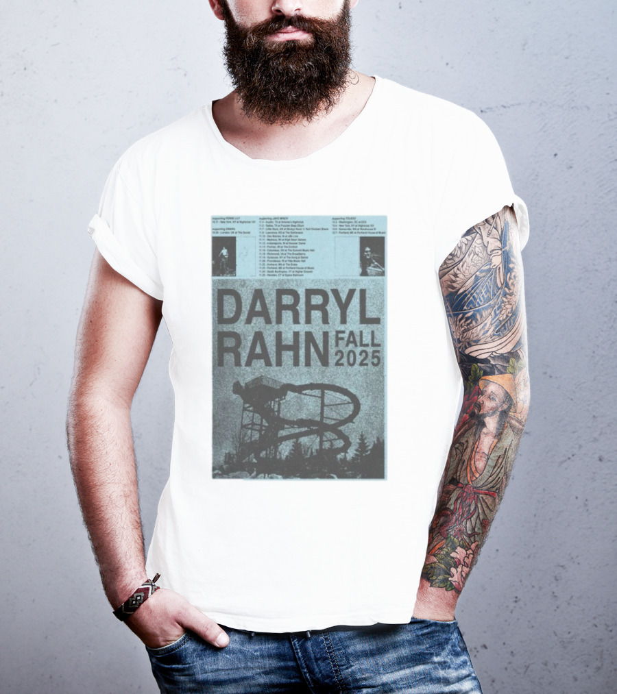 Darryl Rahn Fall Tour 2025 Water Slide Concert Dates T-Shirt