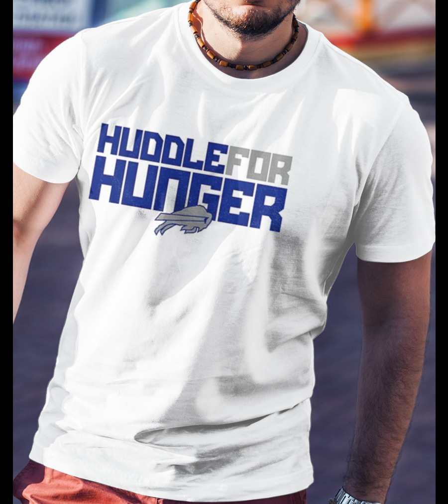 Huddle For Hunger Buffalo Bills NFL Football T-Shirt