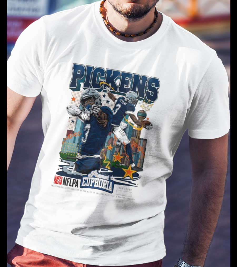 Pickens Planet Euphoria NFPLA Players Inc Iconic Sports Theme T-Shirt