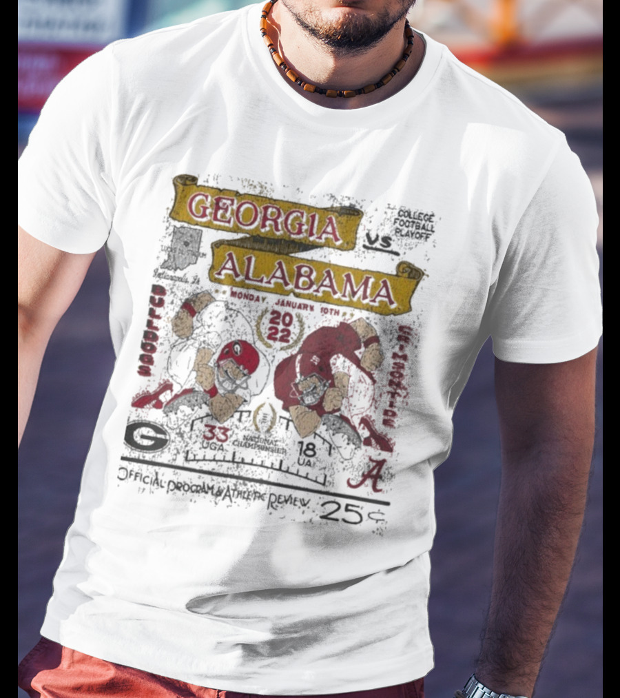 Georgia Bulldogs Alabama Crimson Tide College Football National Championship 2022 Showdown Classic Matchup T-Shirt
