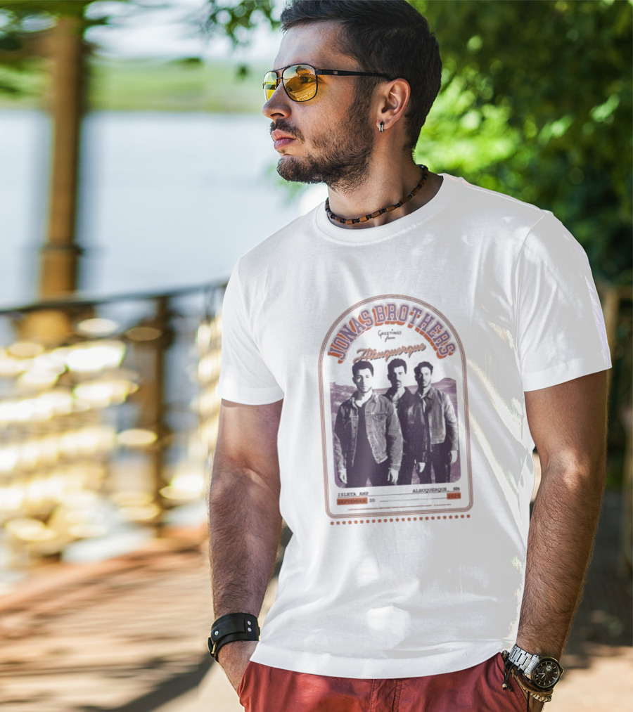 Jonas Brothers Greetings From Albuquerque NM Isleta AMP September 30 2025 T-Shirt