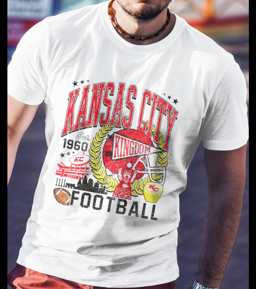Kansas City Kingdom Chiefs Football Est 1960 T-Shirt