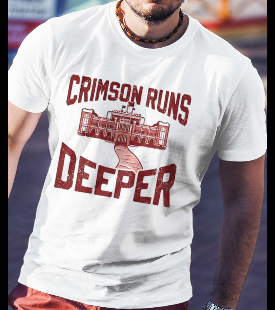 University Of Alabama Crimson Tide Crimson Runs Deeper Historic Campus Design T-Shirt