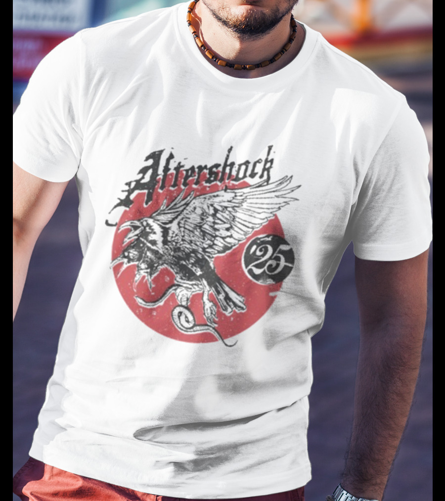 Aftershock Vengeance 25 Flying Eagle Red Moon T-Shirt