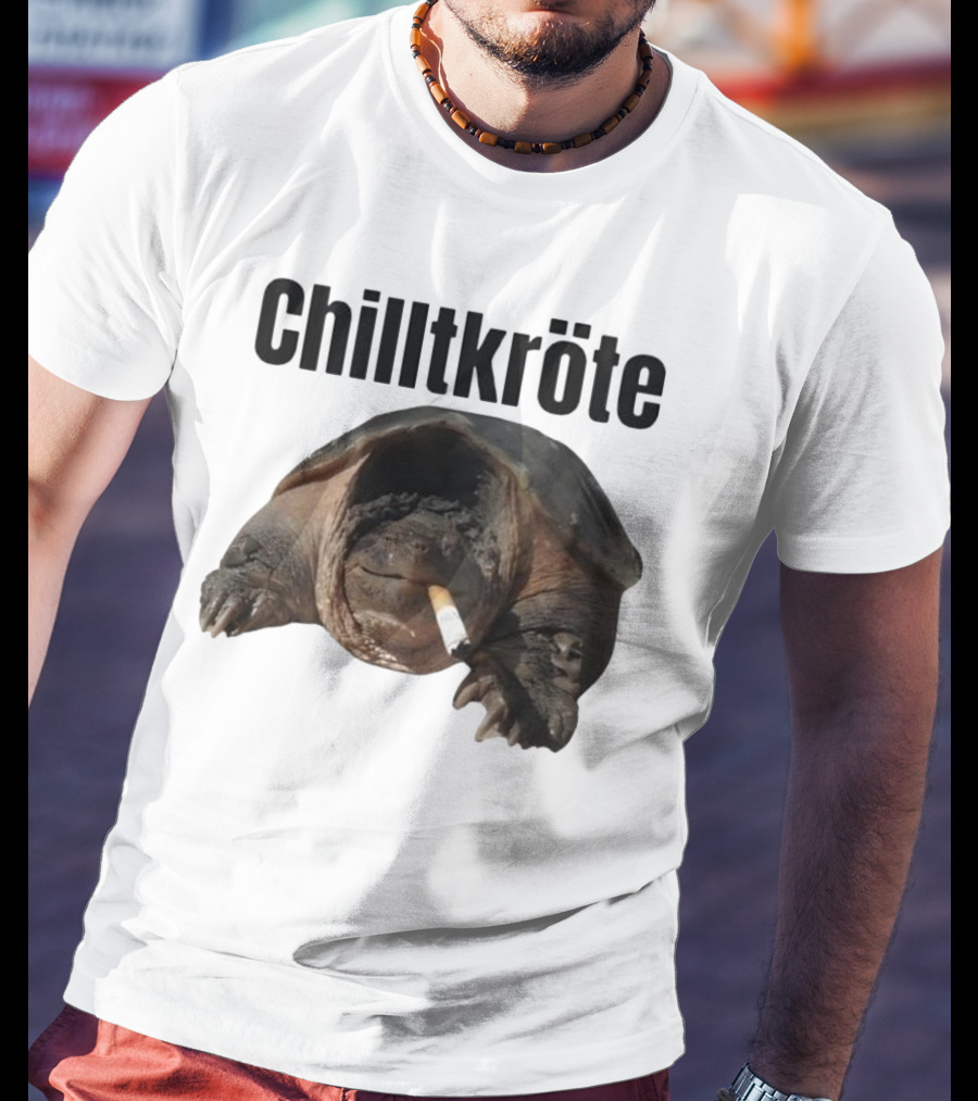 Chilltkröte Snapping Turtle With Cigarette Chelydra Serpentina T-Shirt