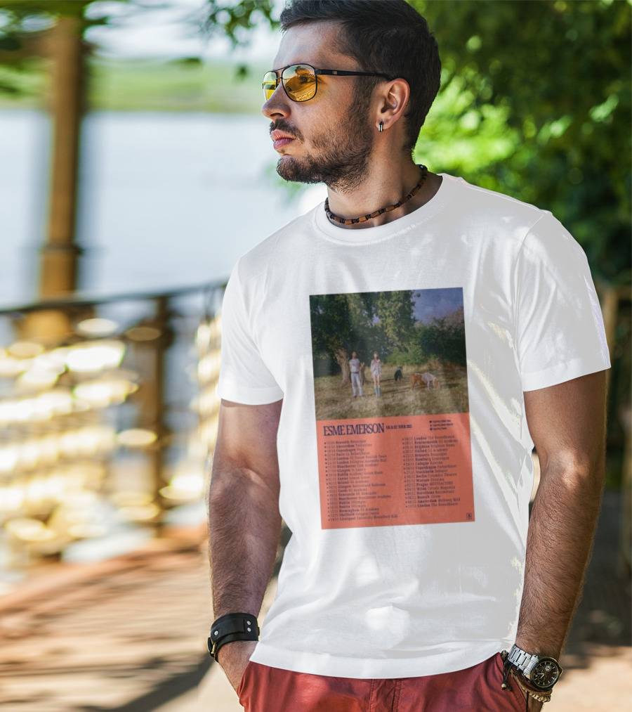 ESME EMERSON UK EU Tour 2025 Dates Featuring Dublin Paris Amsterdam London Glasgow Barcelona T-Shirt