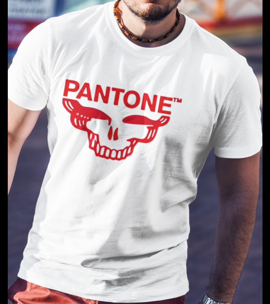Grateful Red SYF Stealie Pantone Skull Red T-Shirt
