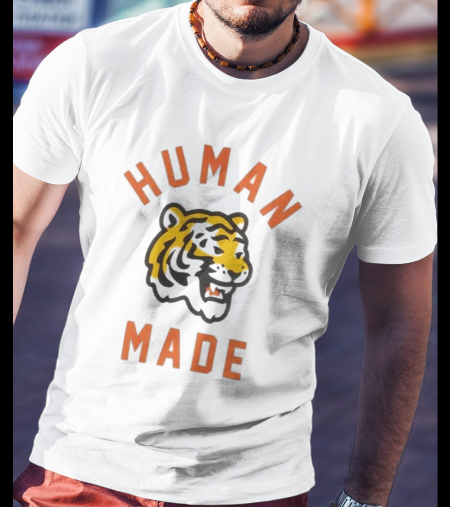 Human Made Tiger Head Vintage Style T-Shirt