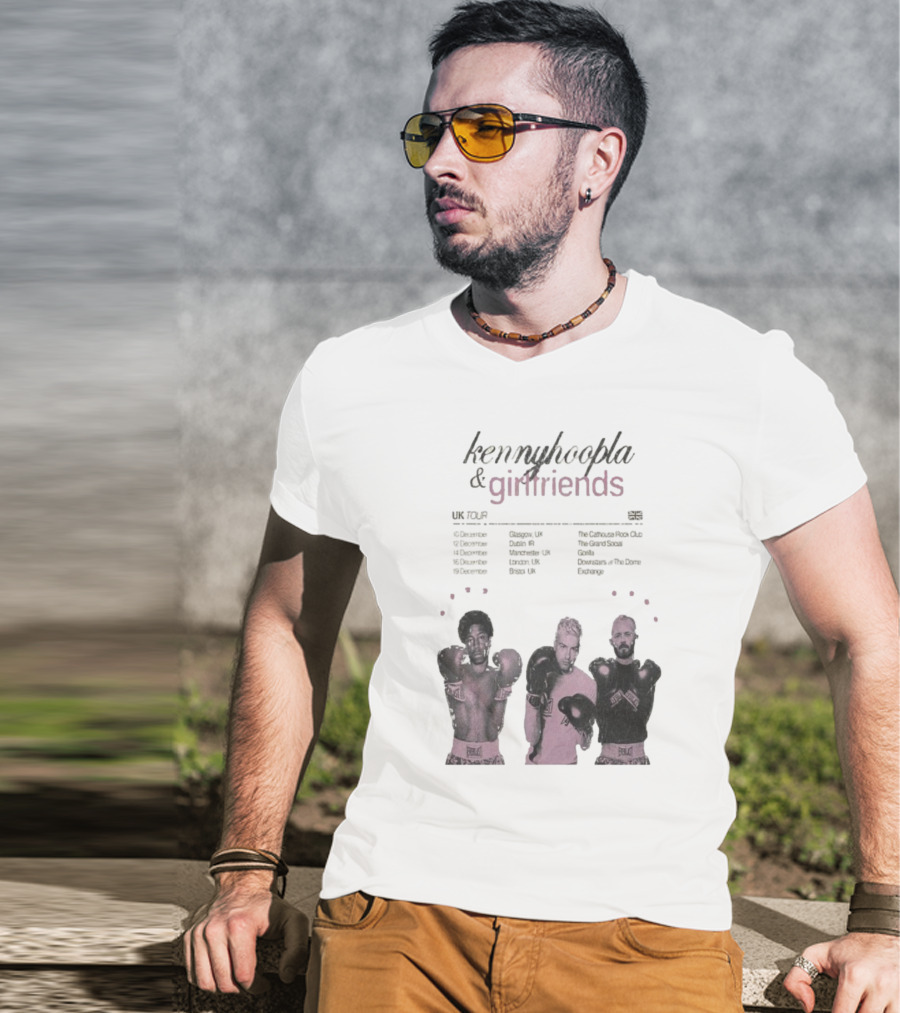 KennyHoopla And Girlfriends EU UK Tour 2025 Boxing Themed Dates UK EU Cities T-Shirt