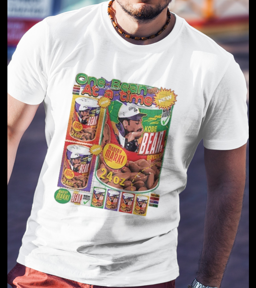 Los Angeles Lakers Kobe Bryant One Bean At A Time 24oz Champion Can T-Shirt