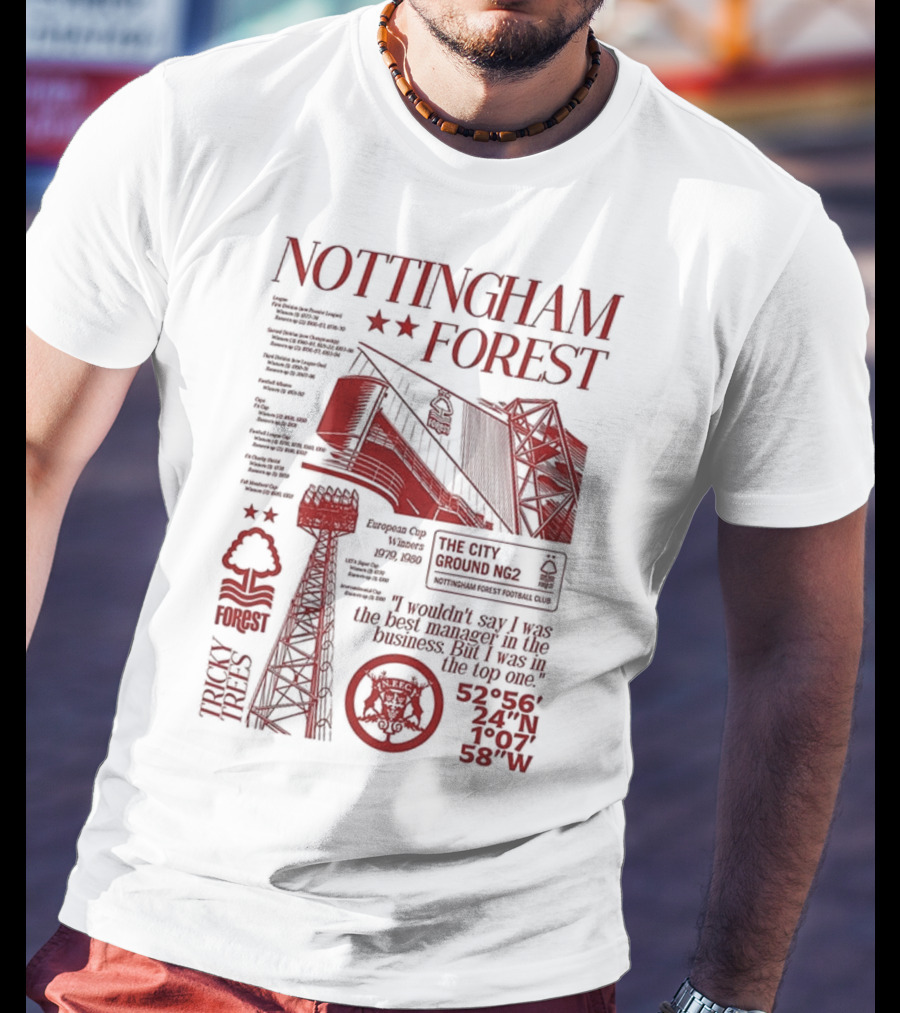 Nottingham Forest Premier League City Ground Nottinghamshire Football Club T-Shirt