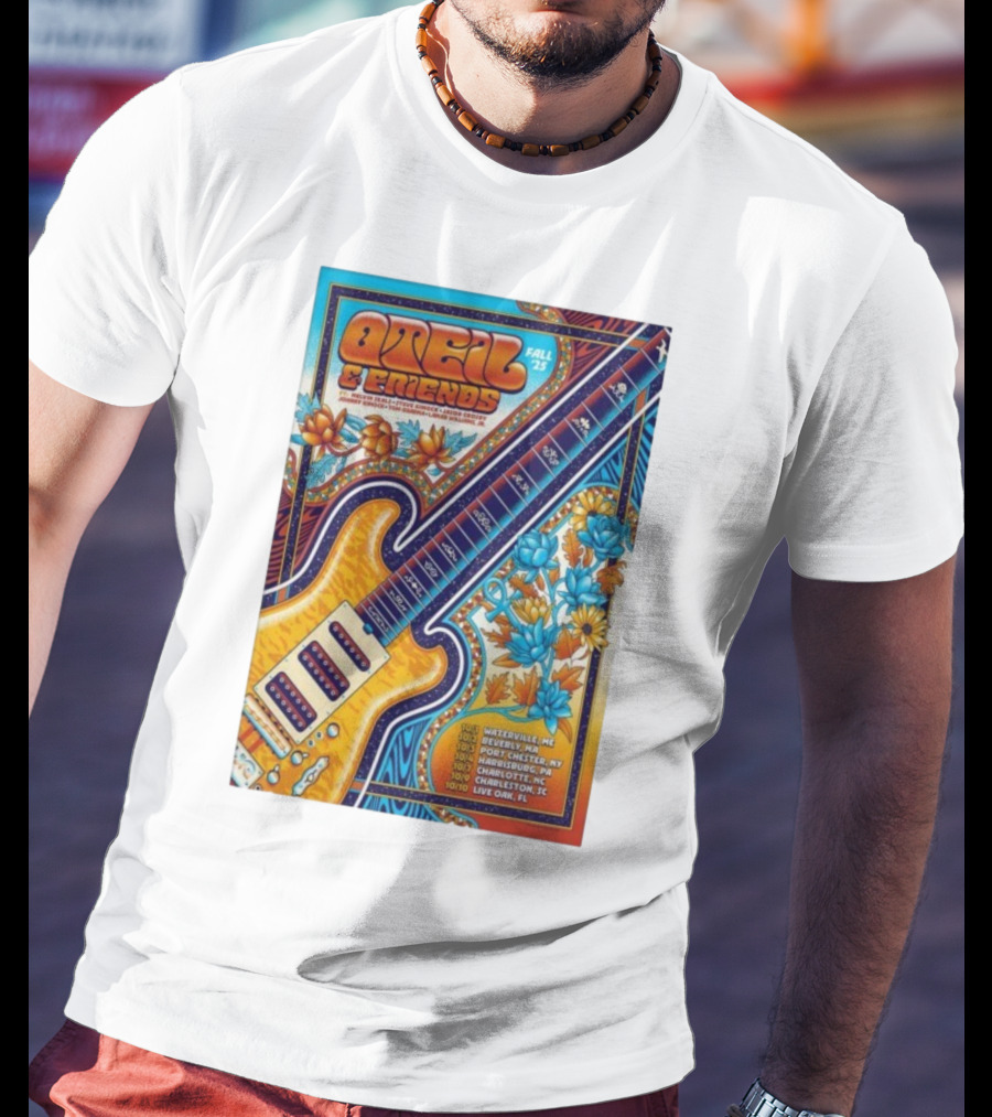 Oteil And Friends Fall 25 Tour Harrisburg PA Guitar Art T-Shirt