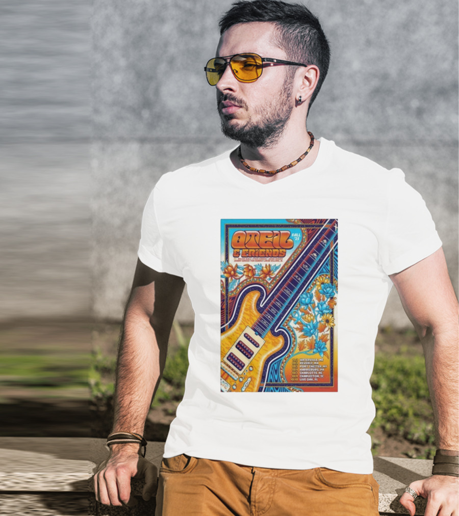 Oteil And Friends Fall 25 Tour Harrisburg PA Guitar Art T-Shirt