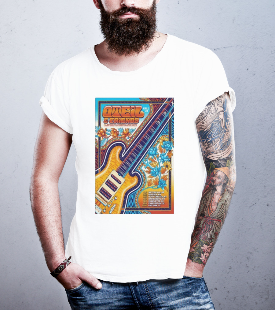 Oteil And Friends Fall 25 Tour Harrisburg PA Guitar Art T-Shirt