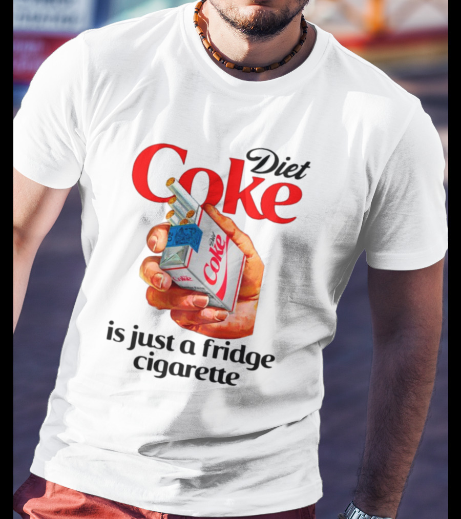Diet Coke Cigarette Pack Parody Fridge Cigarettes T-Shirt