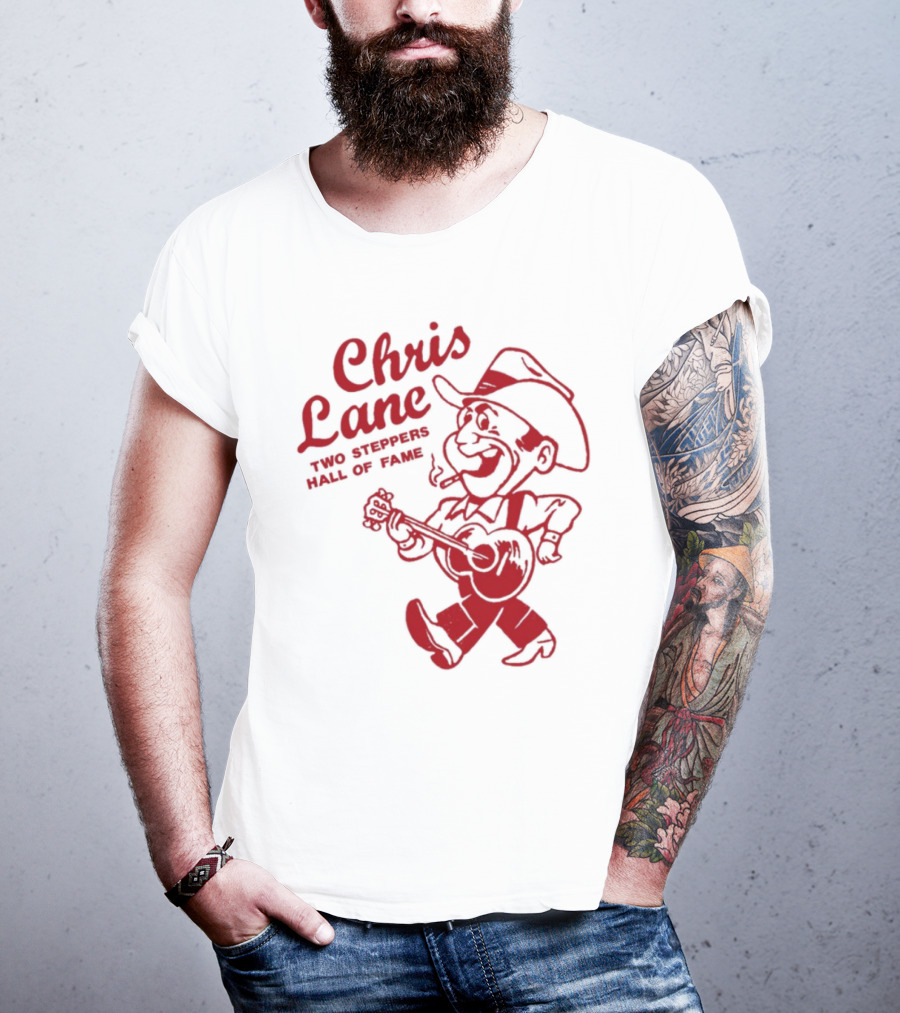 Chris Lane Two Steppers Hall Of Fame Cowboy Player T-Shirt