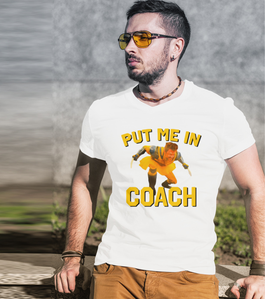Put Me In Coach Hugh Jackman Wolverine Tutu Costume T-Shirt