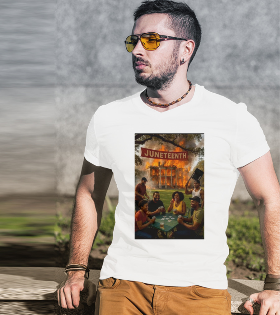 Juneteenth La Plantation Fire Historic Juneteenth Celebration T-Shirt