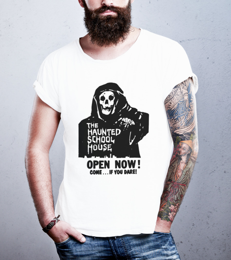 The Haunted School House Horror Movie Eerie Childhood Education Ghost Story T-Shirt