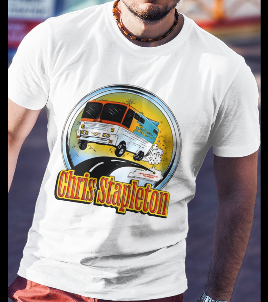 Chris Stapleton Youth Bus Flying Road Adventure T-Shirt