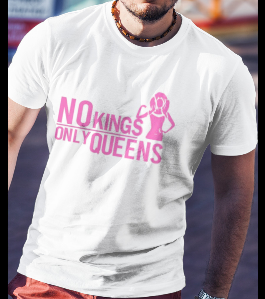 Mrwilliamsprek No Kings Only Queens Empowerment Pink Iconic Statement T-Shirt
