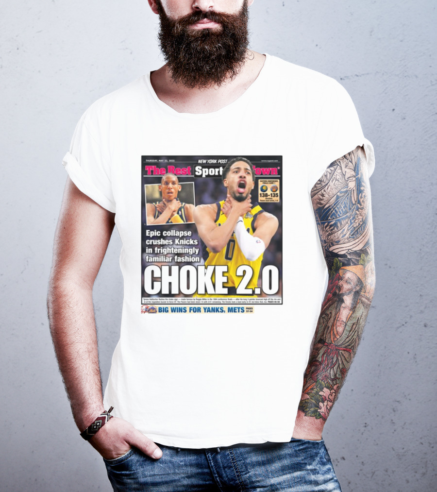 New York Post Epic Collapse Choke 2.0 Knicks Frighteningly Familiar Fashion T-Shirt