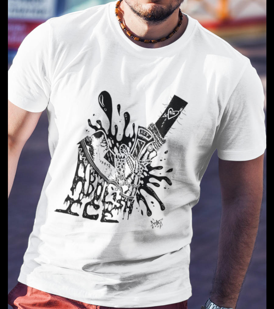Punk With A Camera Abolish Ice Graphic Design Illustration T-Shirt