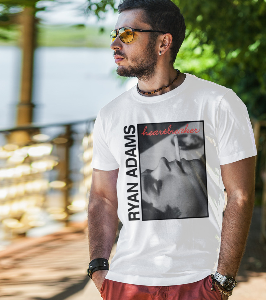 Ryan Adams Heartbreaker Anniversary Cigarette Portrait T-Shirt
