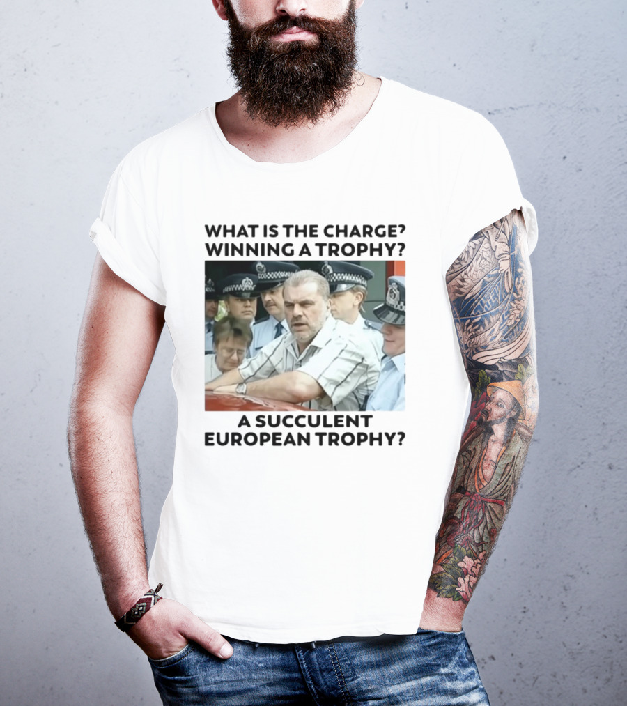 Winning A European Trophy Succulent Charge Police Scene T-Shirt