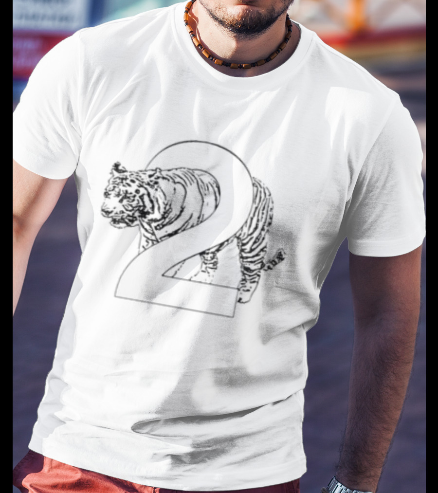 222 Pixel Tiger Graphic Wild Style T-Shirt