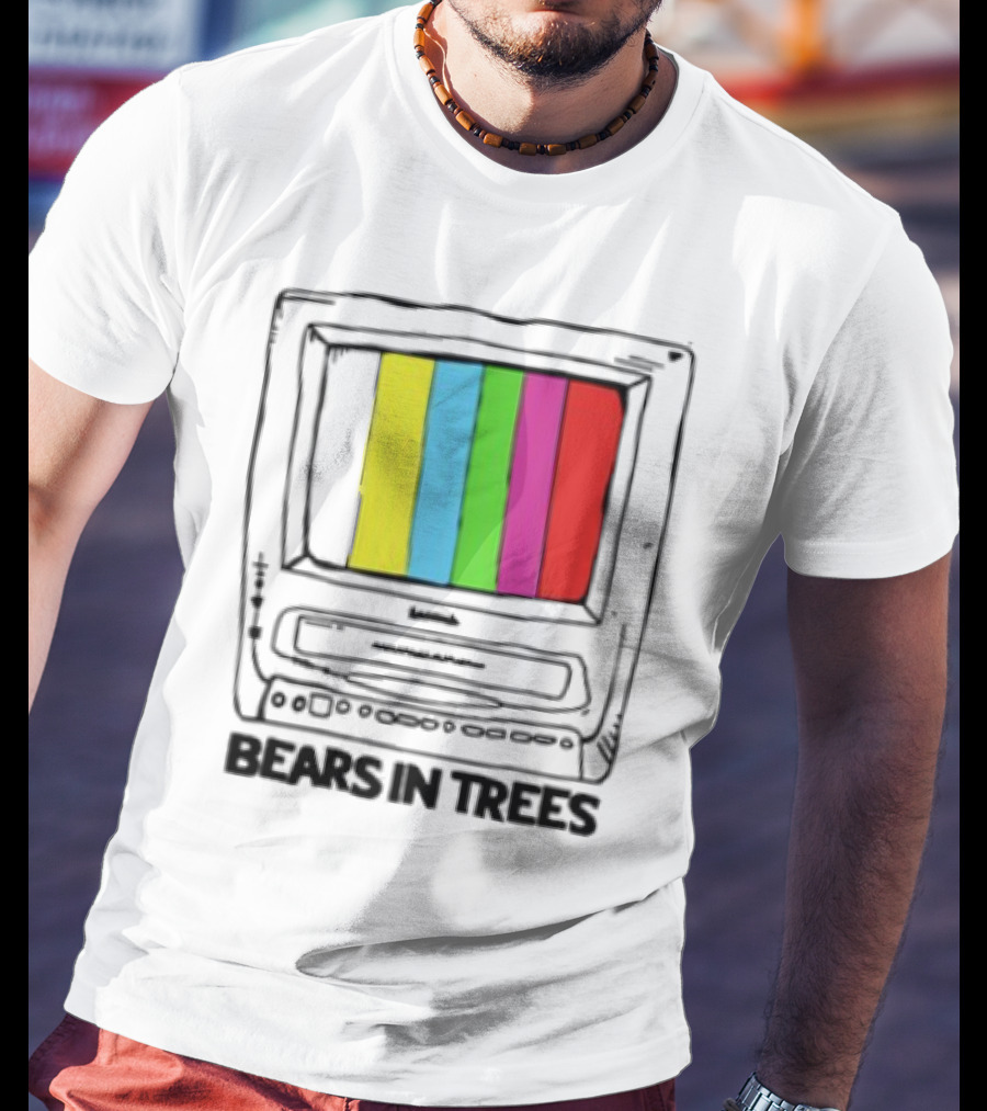 Bearsintrees TV Colorful Retro Bars Aesthetic T-Shirt