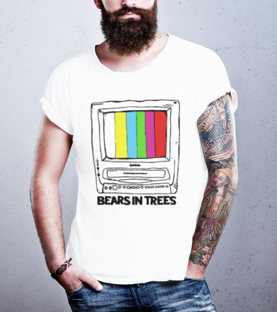 Bearsintrees TV Colorful Retro Bars Aesthetic T-Shirt