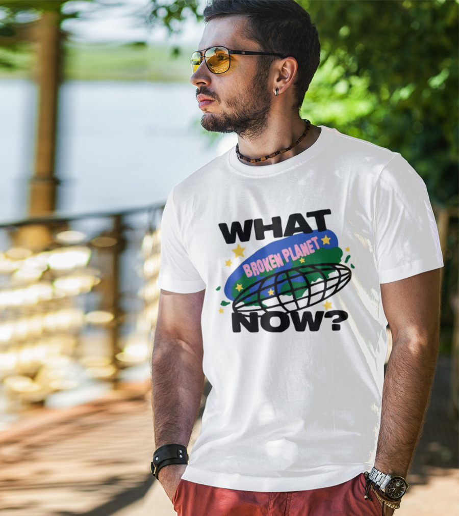 Broken Planet What Now Stars Globe T-Shirt