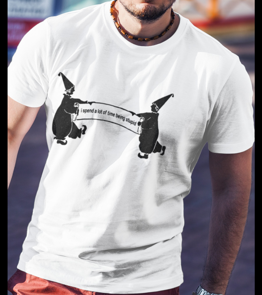 Dogecore I Spend A Lot Of Time Being Stupid Funny Meme Doge With Wizard Hats T-Shirt