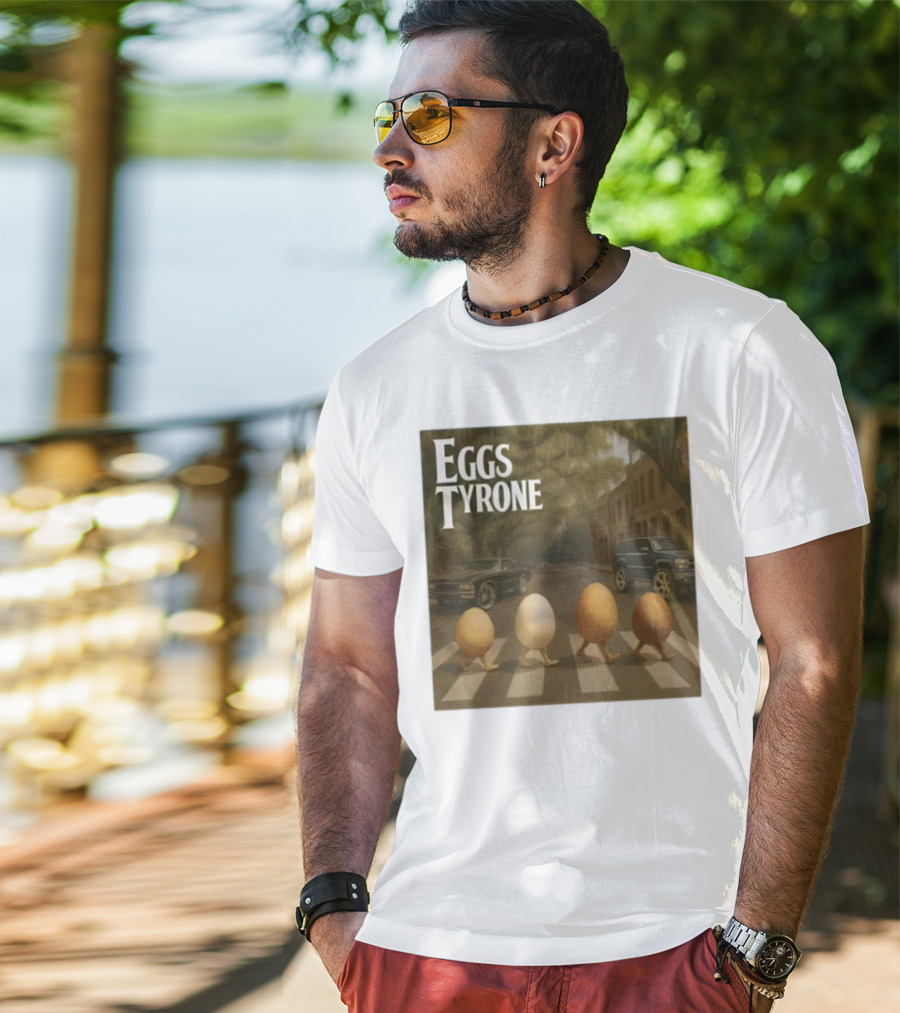 Eggs Tyrone Abbey Road Parody Street Scene T-Shirt
