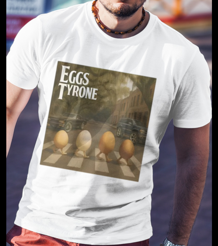 Eggs Tyrone Abbey Road Parody Street Scene T-Shirt