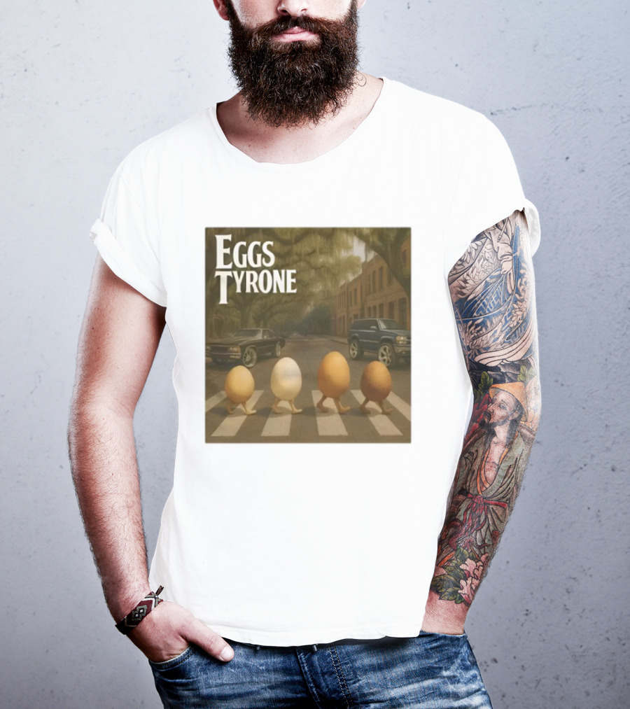 Eggs Tyrone Abbey Road Parody Street Scene T-Shirt