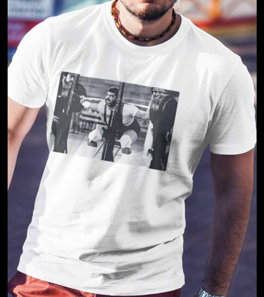 Jim Irsay Gym Powerlifting Vintage Weightlifting Session T-Shirt
